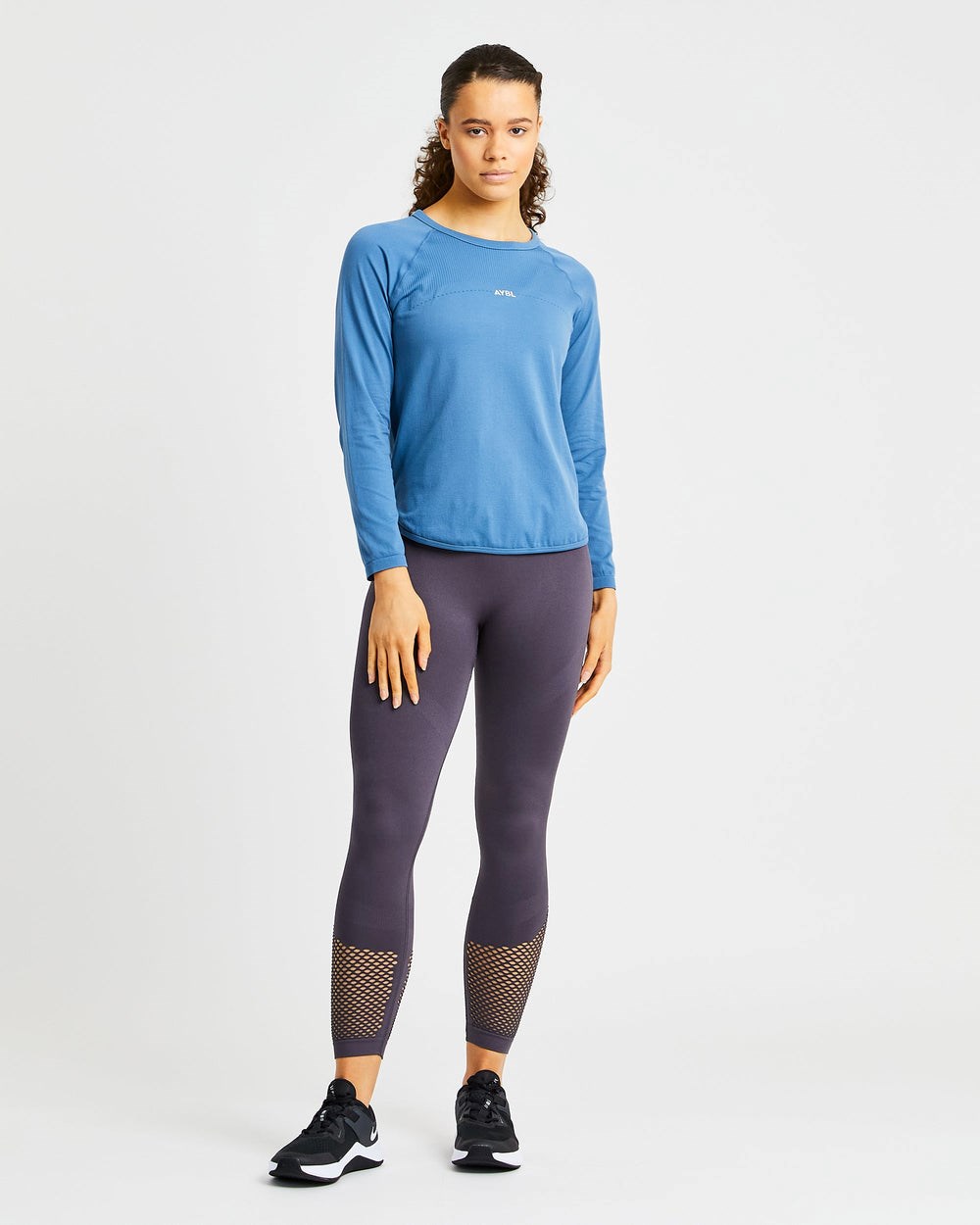 AYBL Reform Seamless Long Sleeve T Shirt Blauw | 0189357-UA