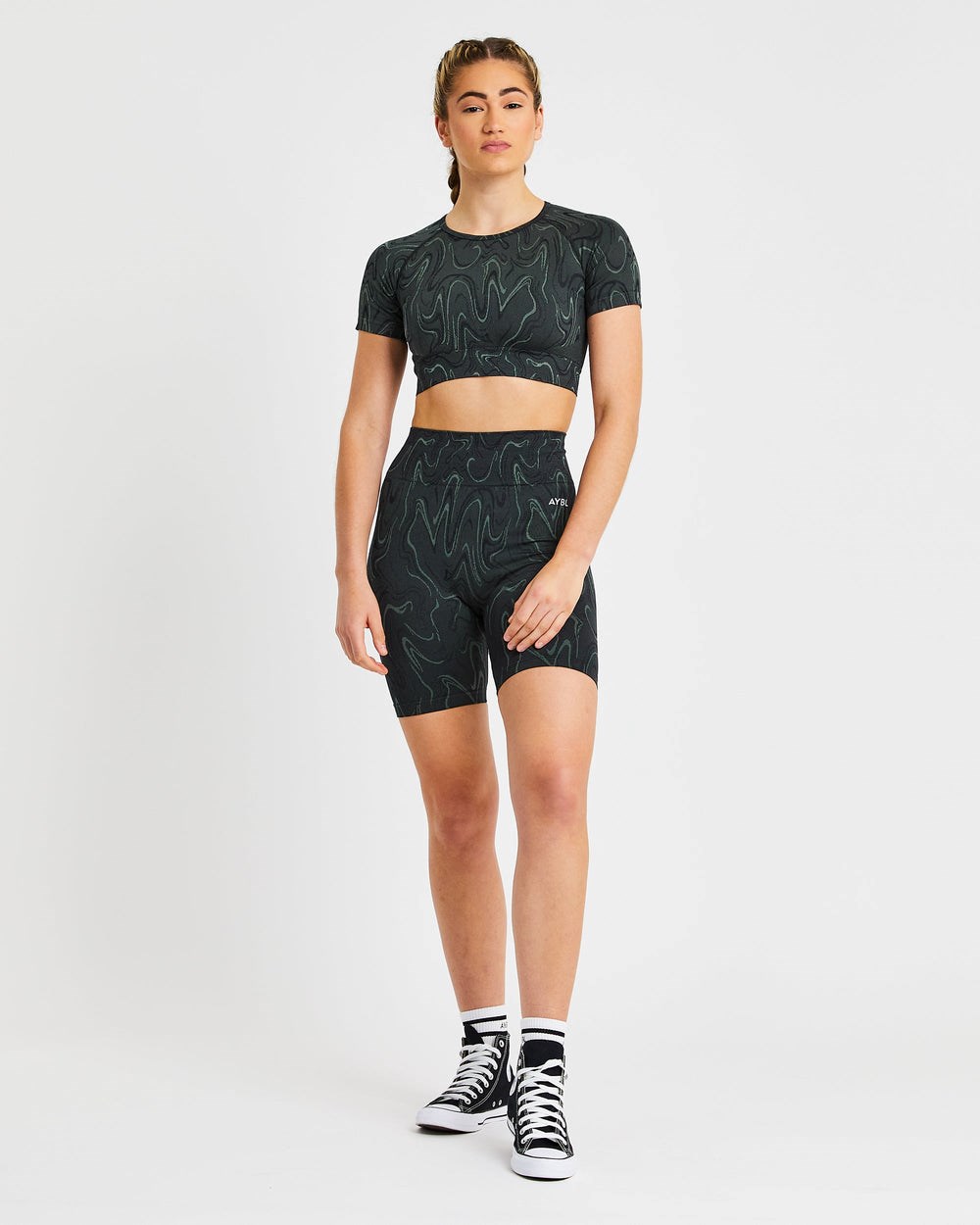 AYBL Velocity Seamless Crop Top Zwart | 9613048-PK