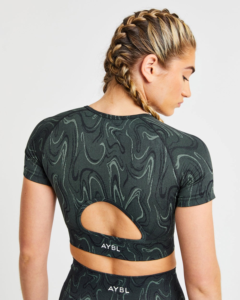 AYBL Velocity Seamless Crop Top Zwart | 9613048-PK