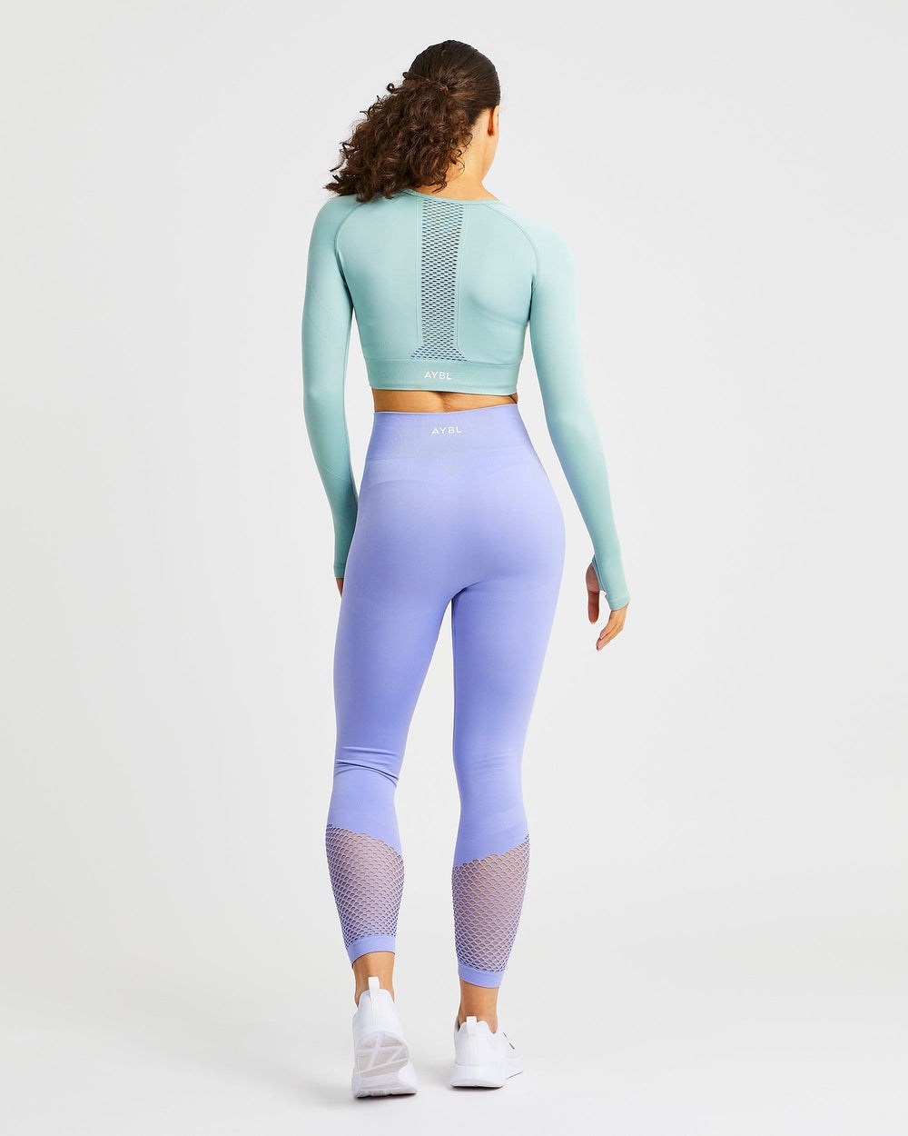 AYBL Reform Seamless Long Sleeve Crop Top Groen | 4638710-MK