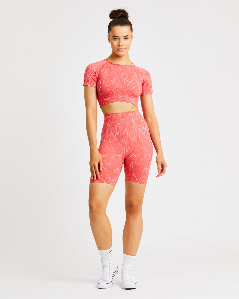 AYBL Velocity Seamless Crop Top Koraal | 6250148-FE