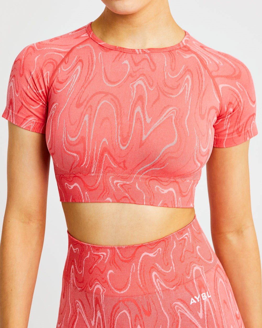 AYBL Velocity Seamless Crop Top Koraal | 6250148-FE