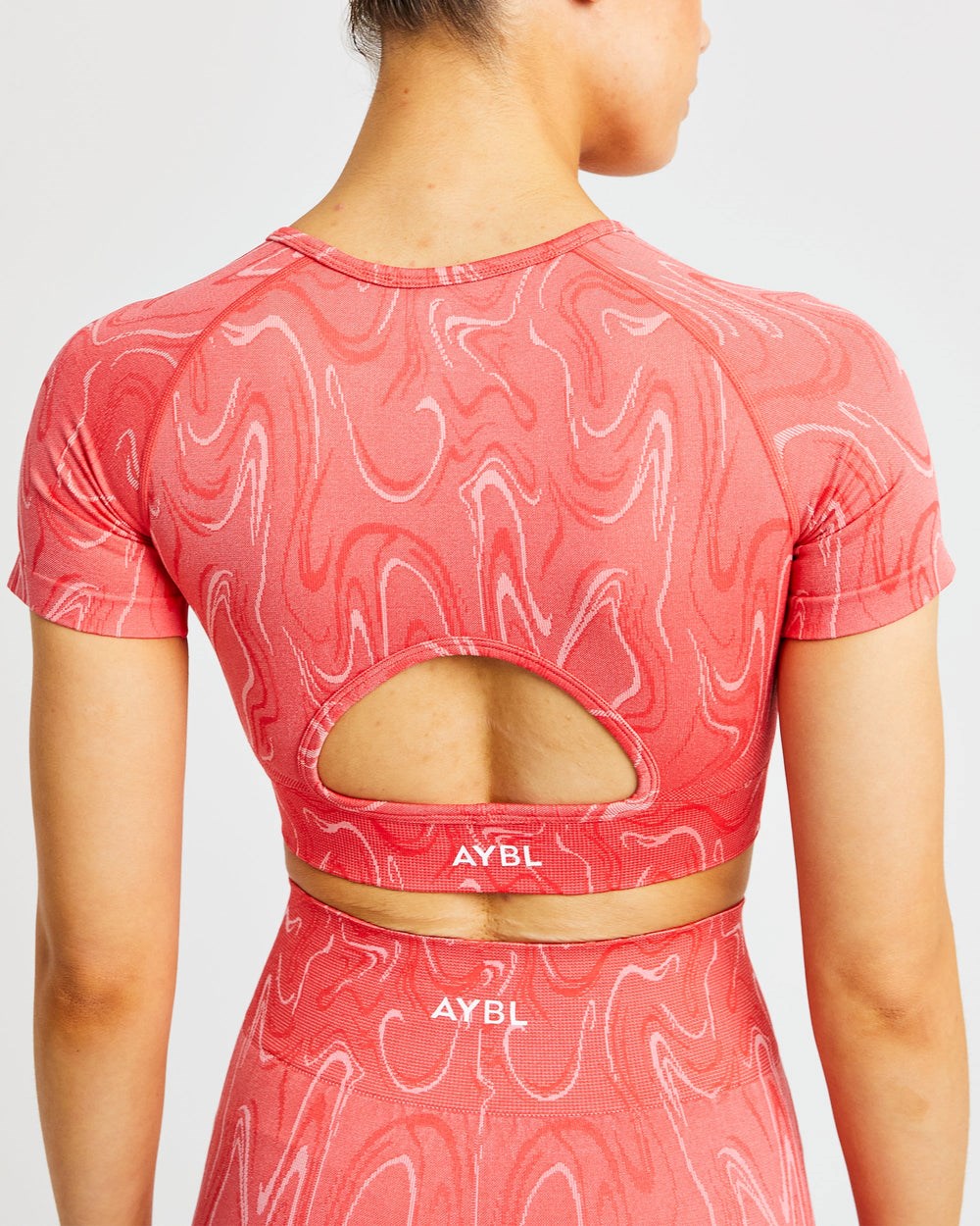 AYBL Velocity Seamless Crop Top Koraal | 6250148-FE