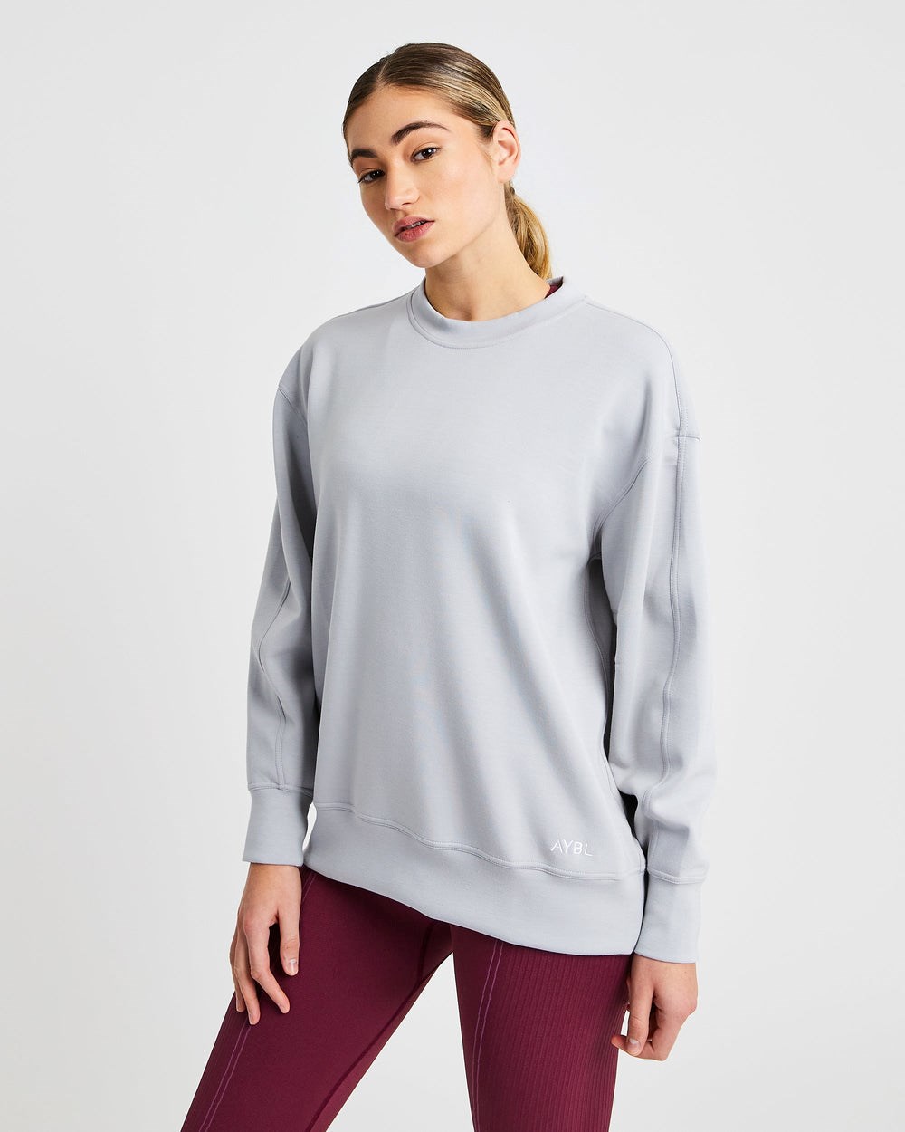 AYBL Oversized Jumper Grijs | 3589701-PL