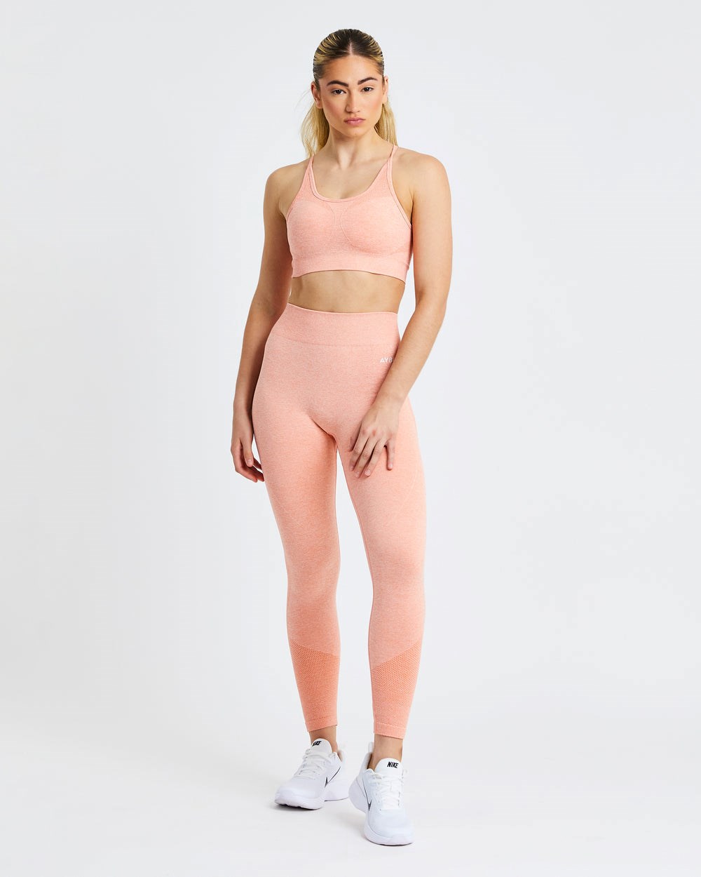 AYBL Motion Seamless Sports Bra Peach Marl | 9203567-FI