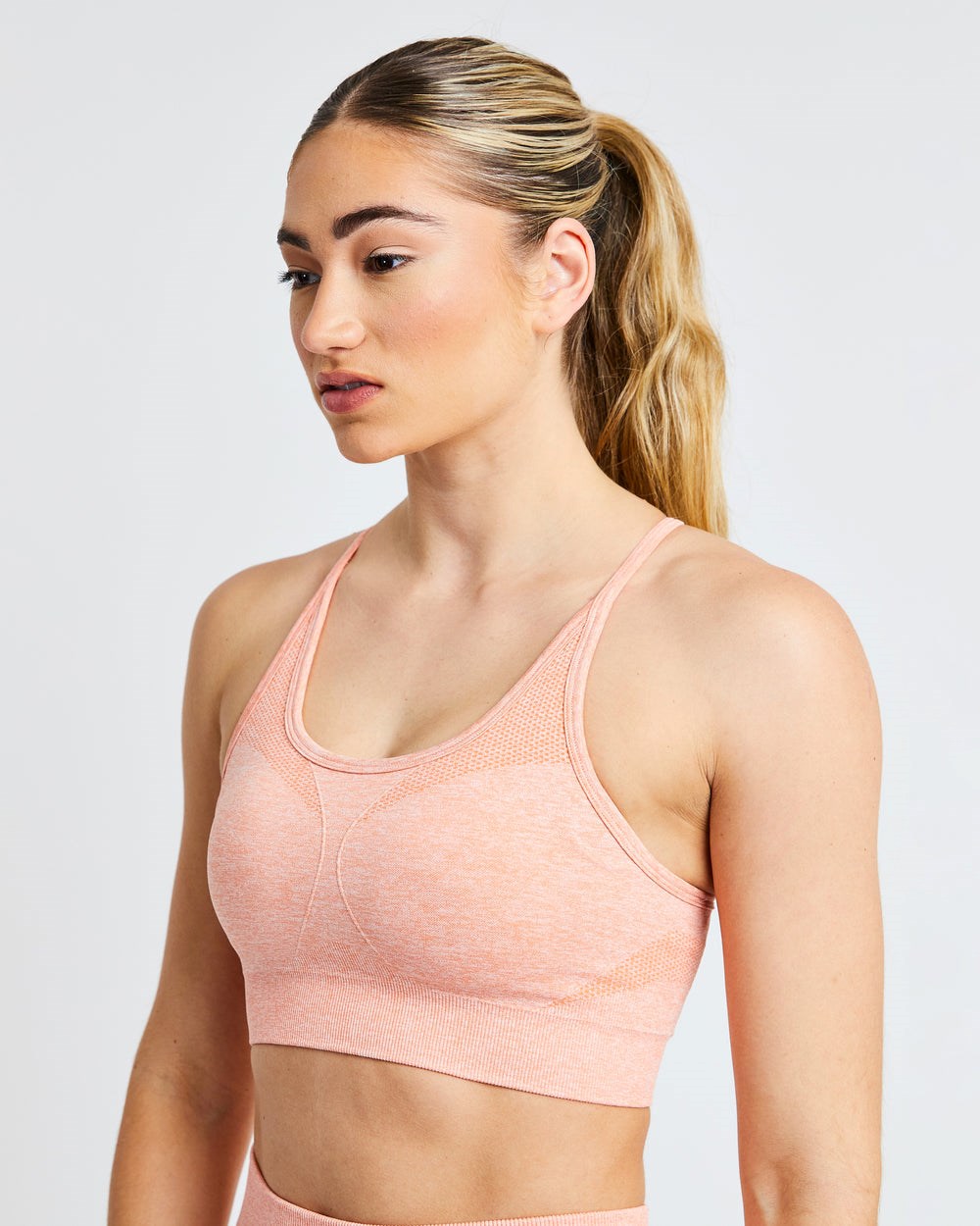 AYBL Motion Seamless Sports Bra Peach Marl | 9203567-FI