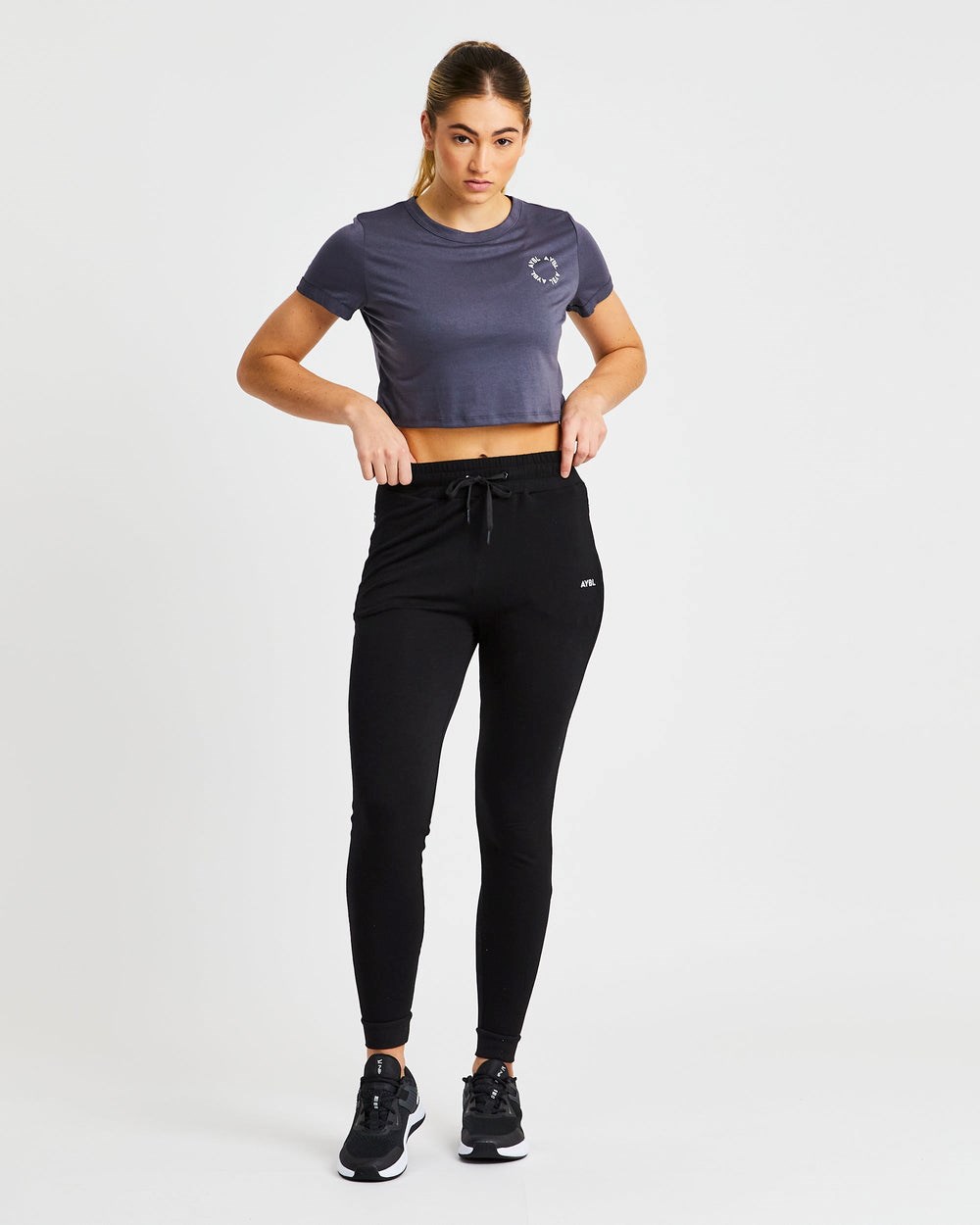 AYBL Element Crop Top Charcoal | 7890165-XP