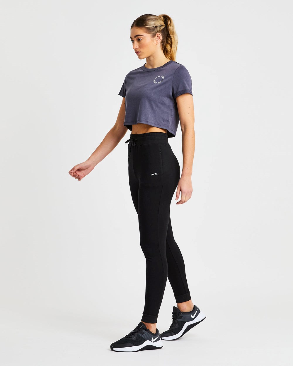 AYBL Element Crop Top Charcoal | 7890165-XP