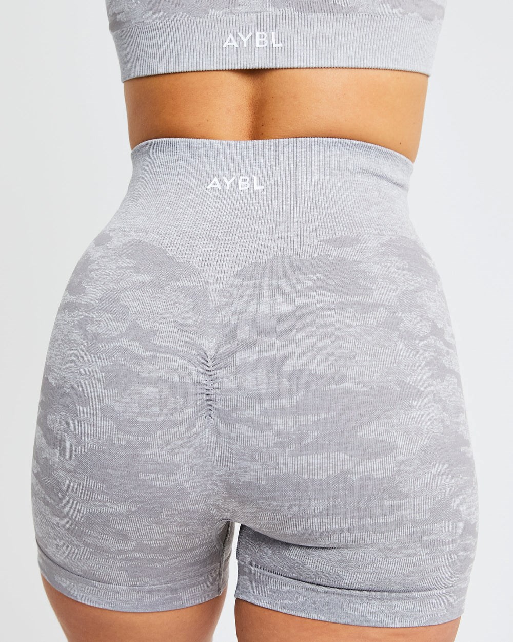 AYBL Evolve Camo Seamless Shorts Grijs | 3416209-XZ