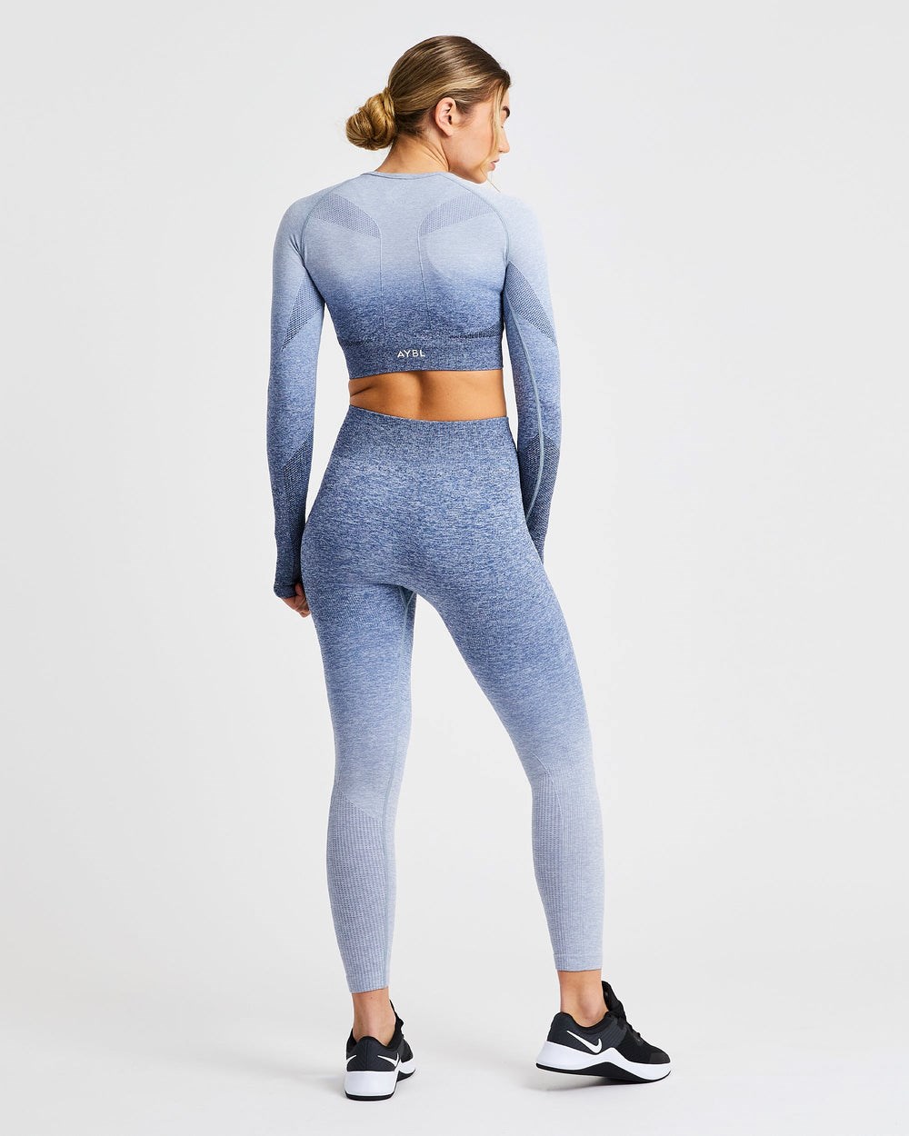 AYBL Pulse Ombré Seamless Leggings Donkerblauw | 8315420-KD