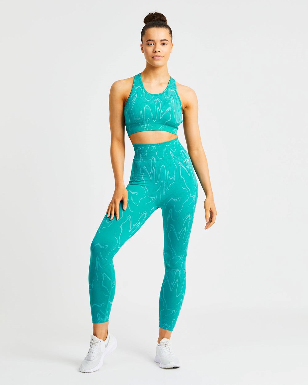 AYBL Velocity Seamless Leggings Turquoise | 9476530-PO