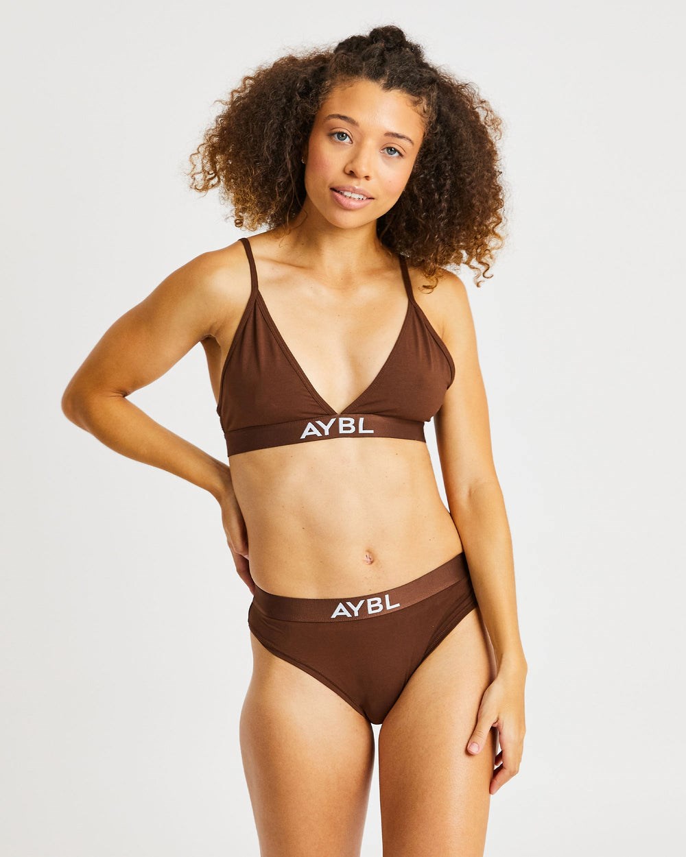 AYBL Katoenen Bra Bruin | 0137986-EM