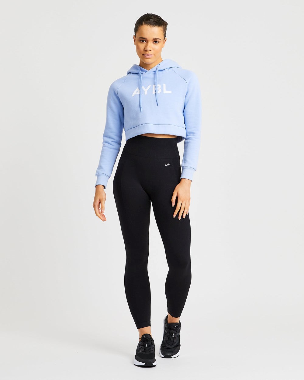 AYBL Staple Crop Hoodie Blauw | 1857932-KG