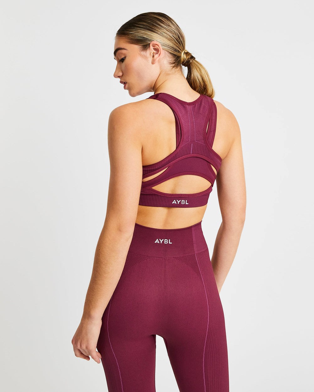 AYBL Reflex Seamless Sports Bra Plum | 6952147-QG