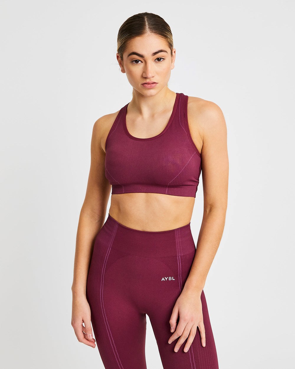 AYBL Reflex Seamless Sports Bra Plum | 6952147-QG