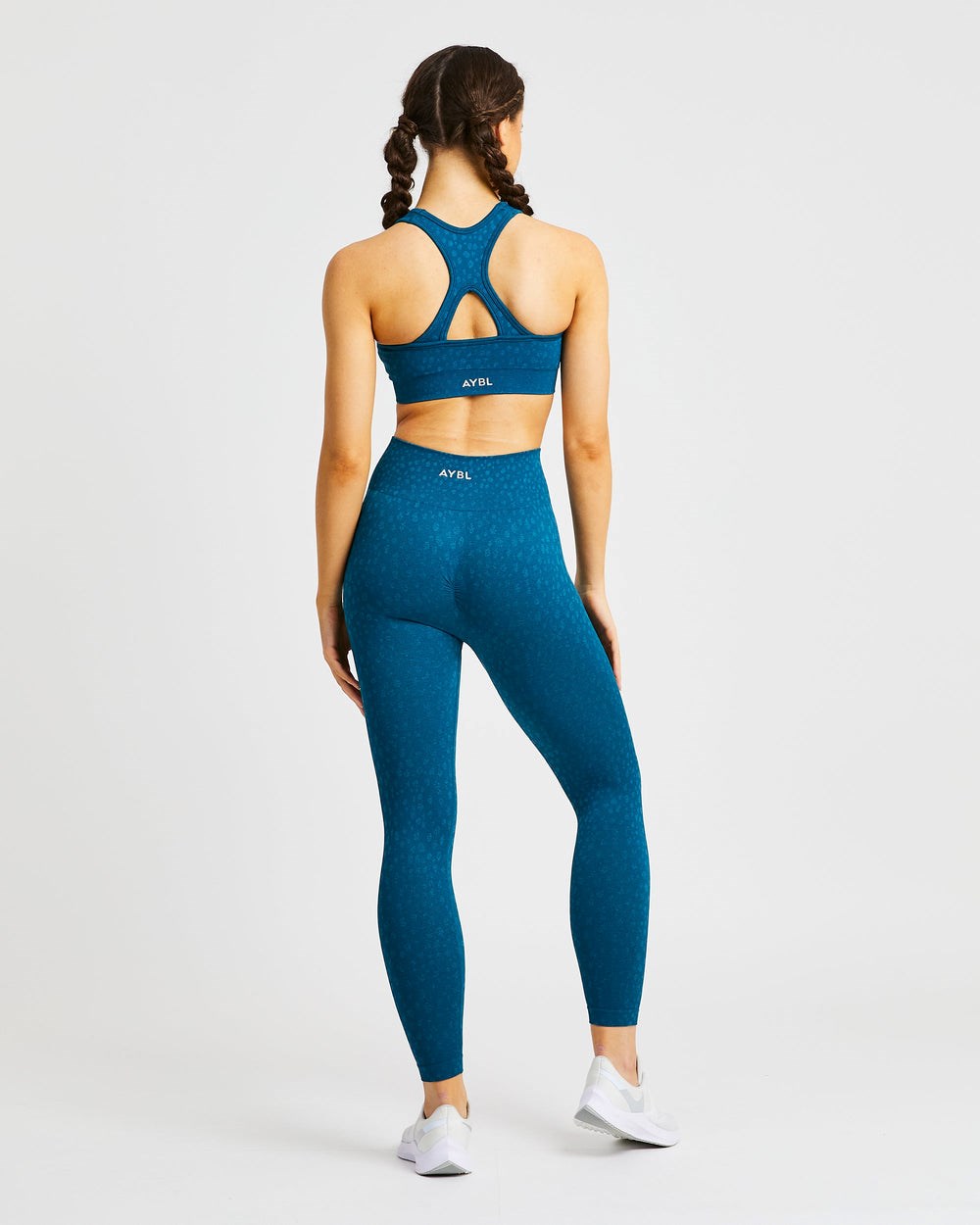 AYBL Evolve Speckle Seamless Sports Bra Teal | 9286743-WF