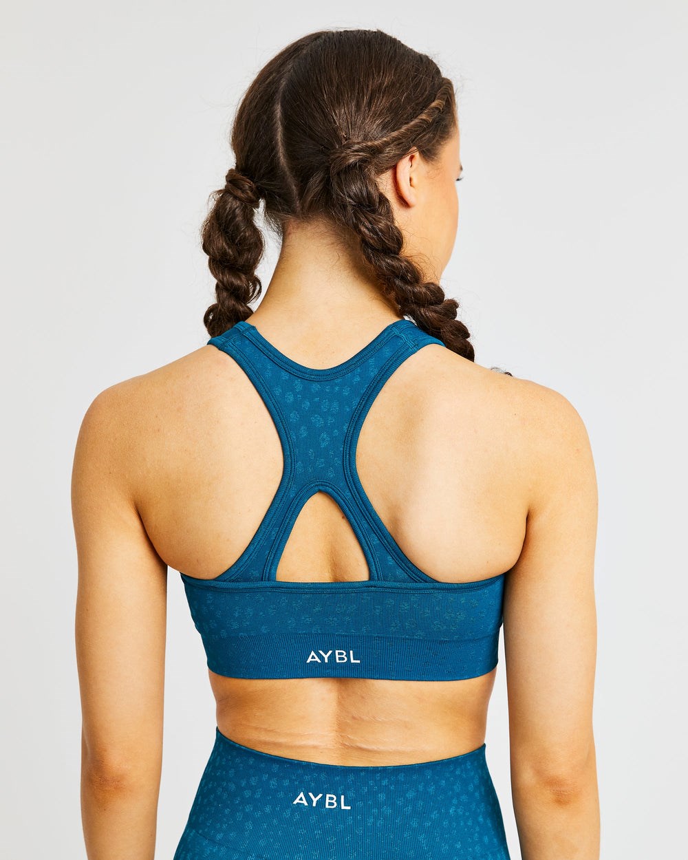 AYBL Evolve Speckle Seamless Sports Bra Teal | 9286743-WF