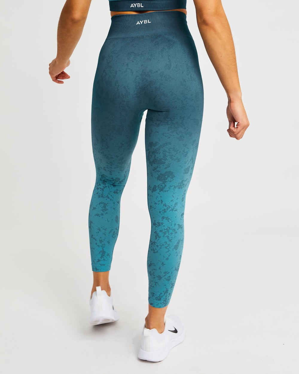 AYBL Flare Seamless Leggings Teal | 3470128-VR