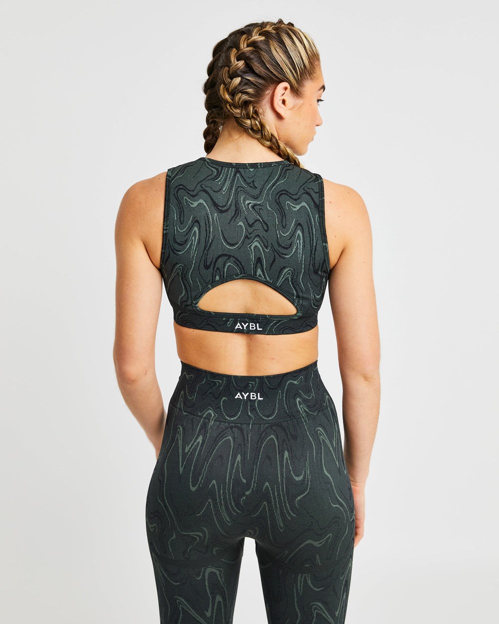 AYBL Velocity Seamless Crop Vest Zwart | 5298416-ZV