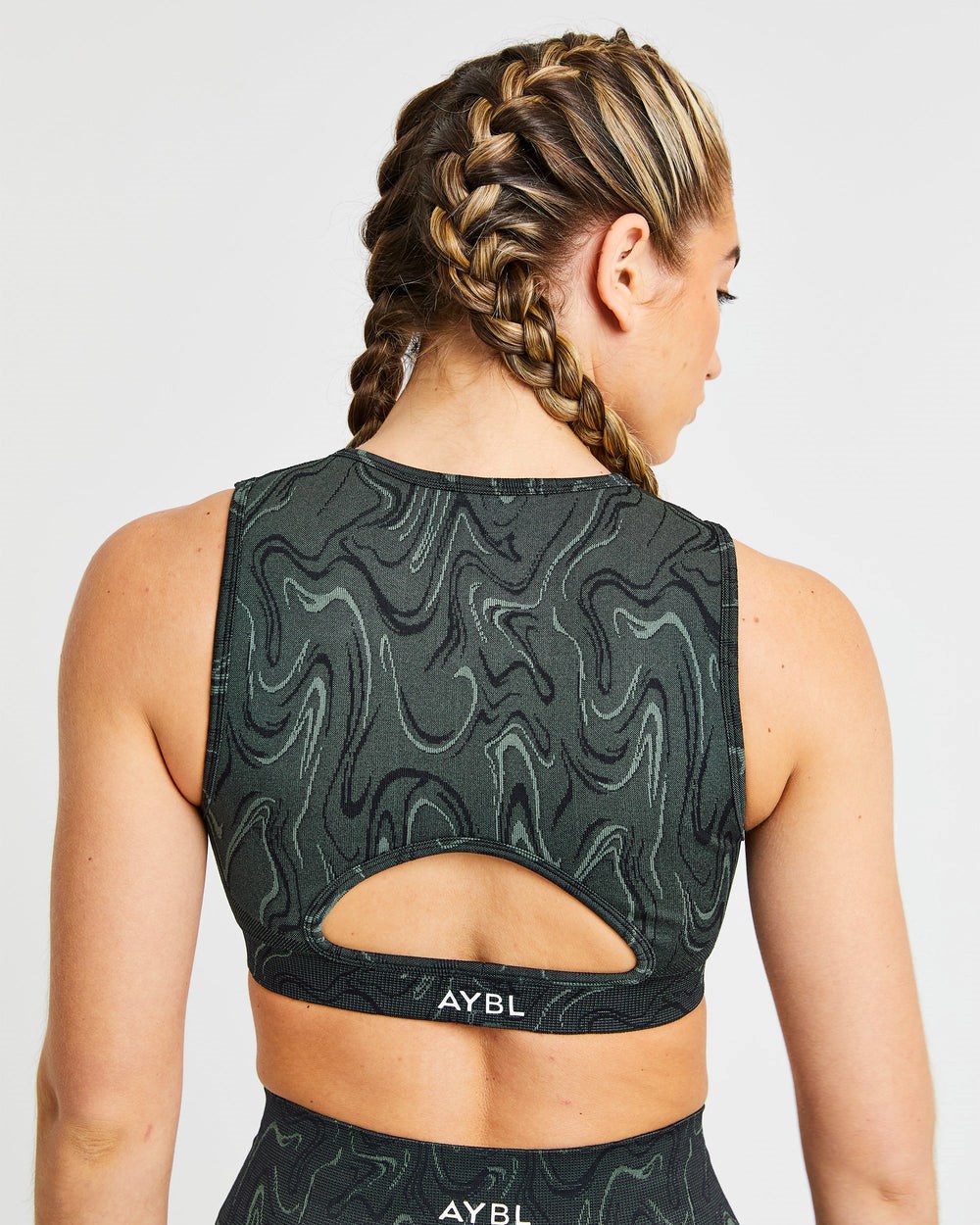 AYBL Velocity Seamless Crop Vest Zwart | 5298416-ZV