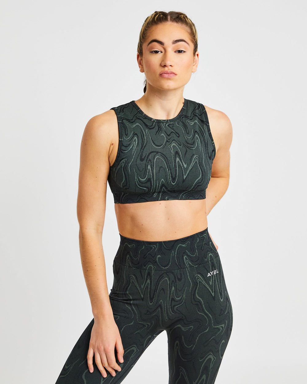 AYBL Velocity Seamless Crop Vest Zwart | 5298416-ZV