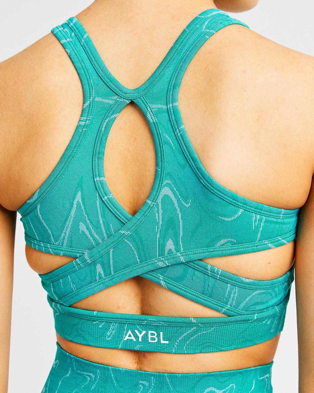 AYBL Velocity Seamless Sports Bra Turquoise | 9327084-VF