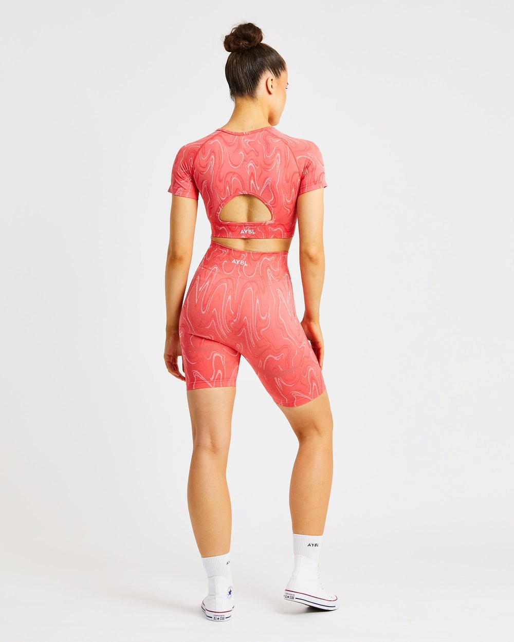 AYBL Velocity Seamless Crop Top Koraal | 7958130-IQ