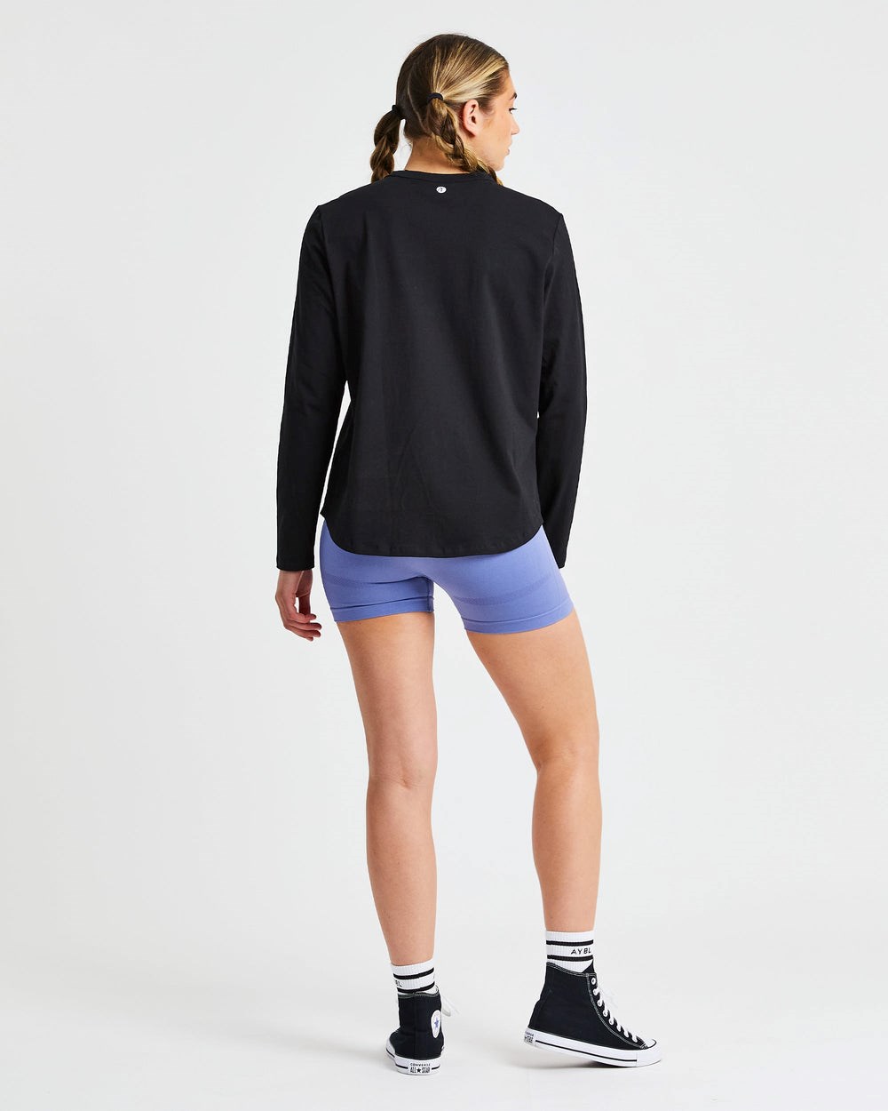 AYBL Everyday Oversized Long Sleeve T Shirt Zwart | 5491287-IS