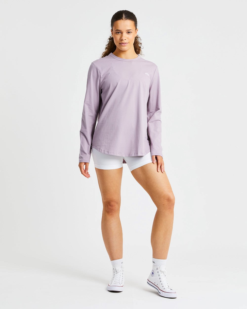 AYBL Everyday Oversized Long Sleeve T Shirt Muted Mauve | 6947803-UN