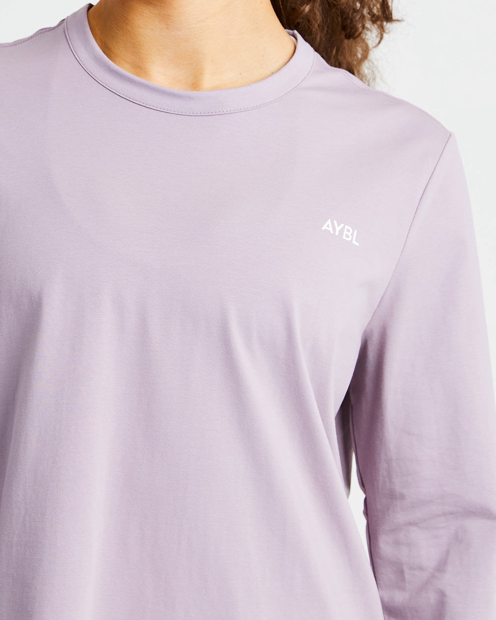 AYBL Everyday Oversized Long Sleeve T Shirt Muted Mauve | 6947803-UN