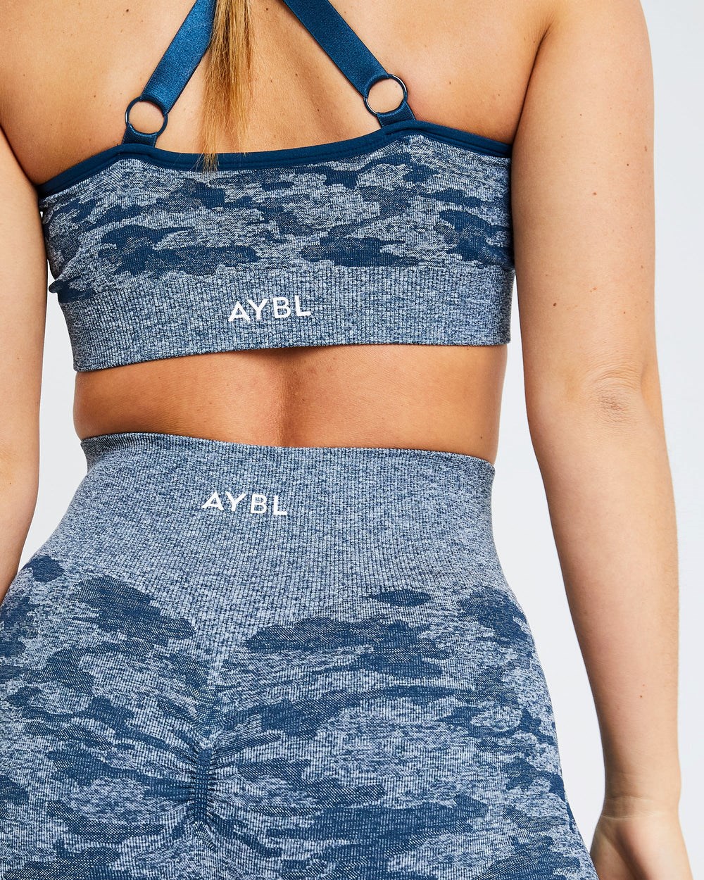 AYBL Evolve Camo Seamless Sports Bra Teal | 5489027-VE