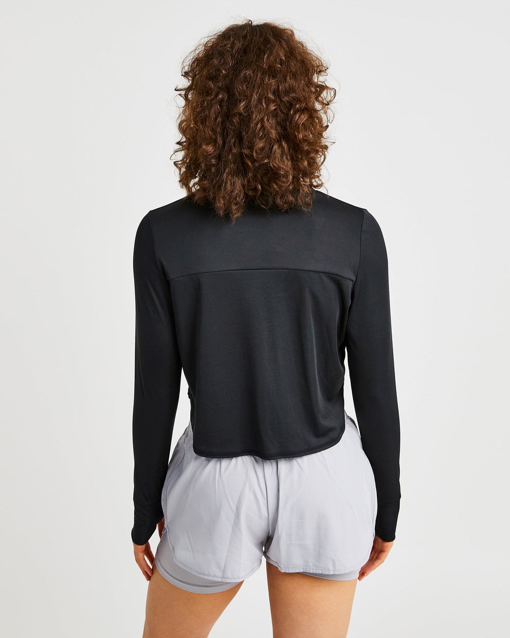 AYBL Define Long Sleeve Crop T Zwart | 1624890-EF