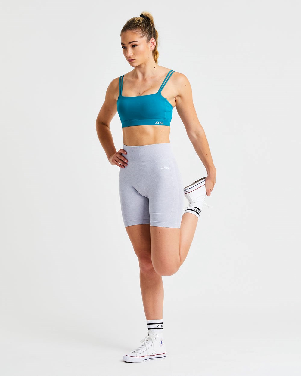 AYBL Essential Bandeau Sports Bra Teal | 4812690-JB