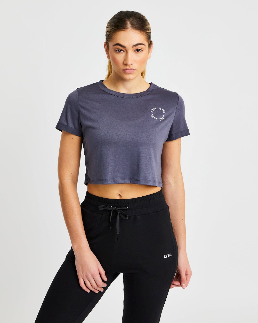 AYBL Element Crop Top Charcoal | 3265184-HY