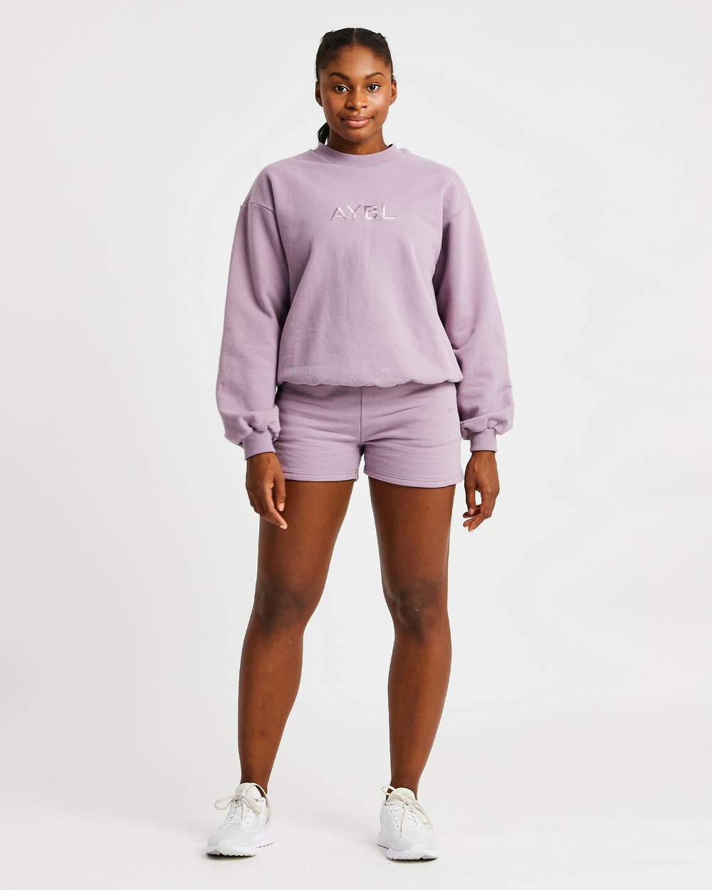 AYBL Everyday Oversized Shorts Muted Mauve | 4620917-IN