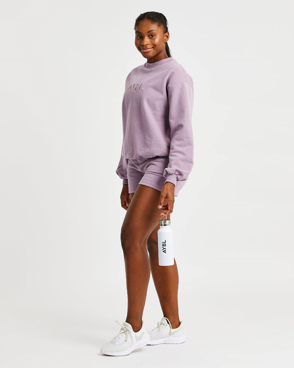 AYBL Everyday Oversized Shorts Muted Mauve | 4620917-IN