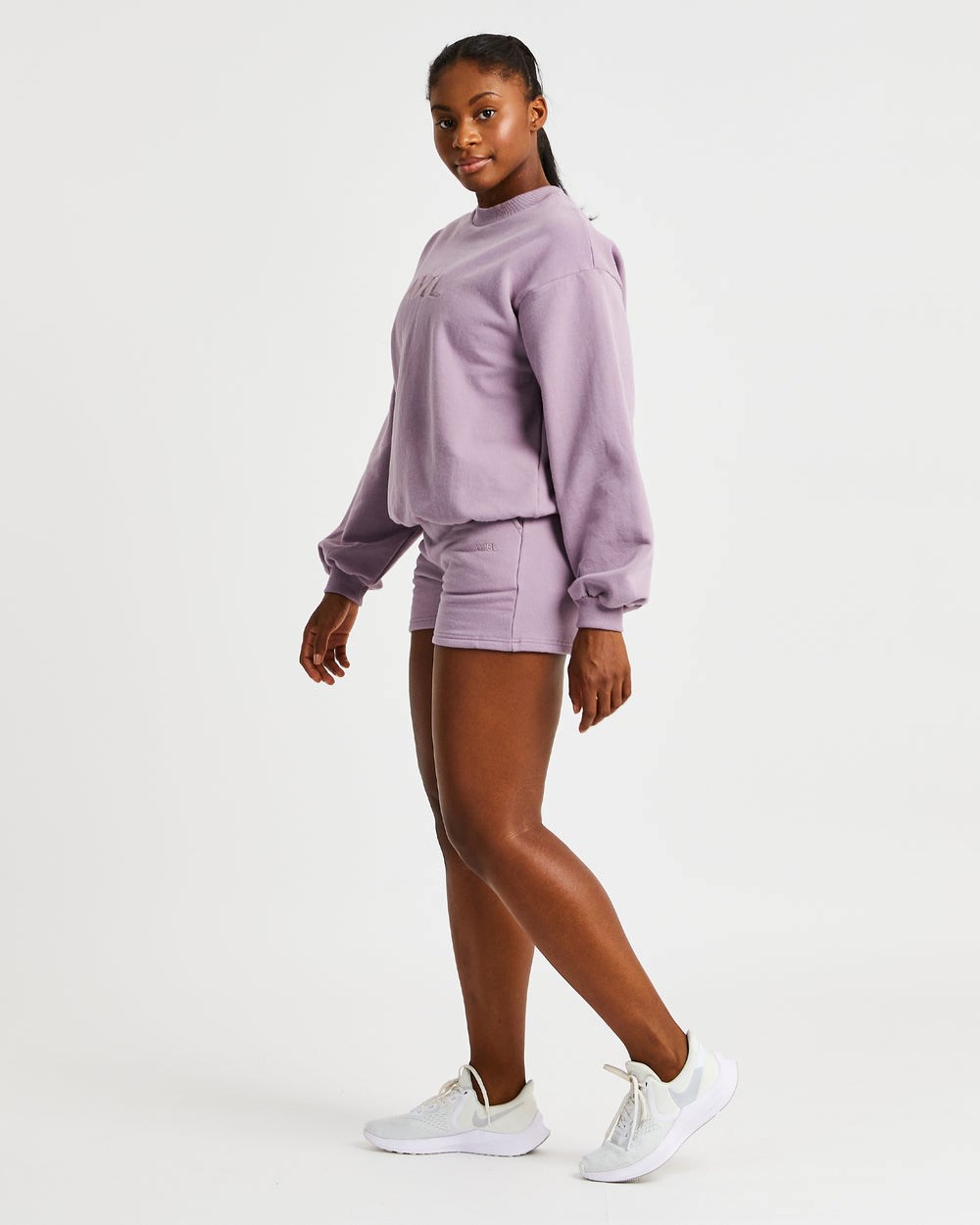 AYBL Everyday Oversized Shorts Muted Mauve | 4620917-IN