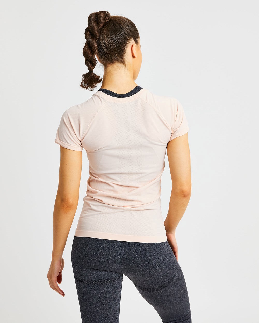 AYBL Embrace Seamless T Shirt Soft Peach | 1485967-YC