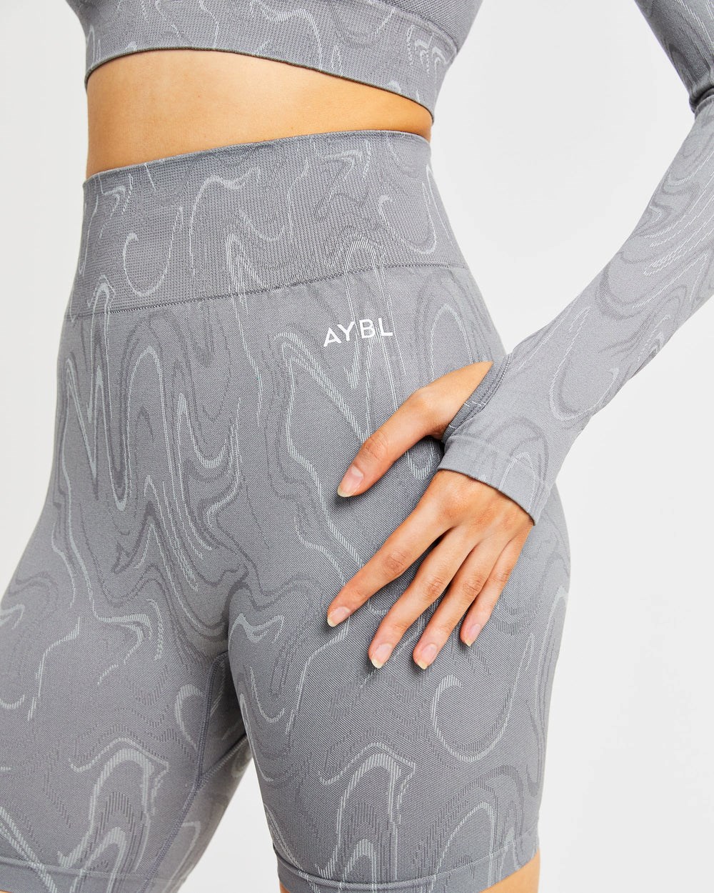 AYBL Velocity Seamless Shorts Grijs | 9802431-EM