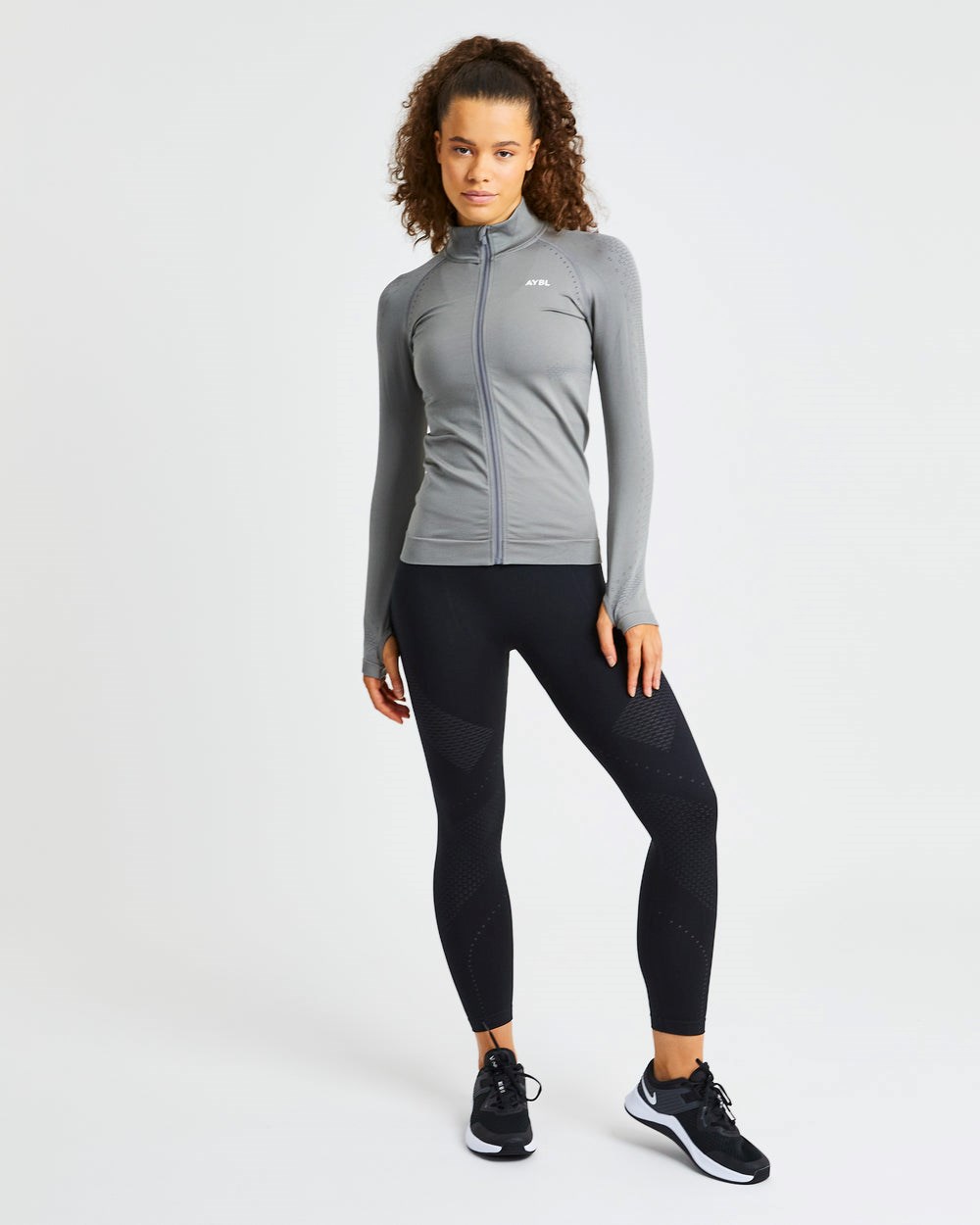 AYBL Ignite Seamless Zip Jacket Grijs | 7658021-CT