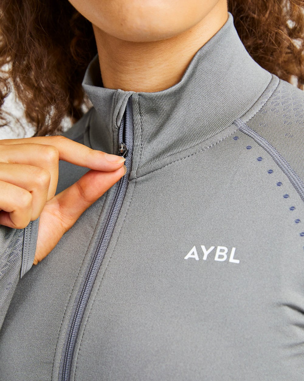 AYBL Ignite Seamless Zip Jacket Grijs | 7658021-CT