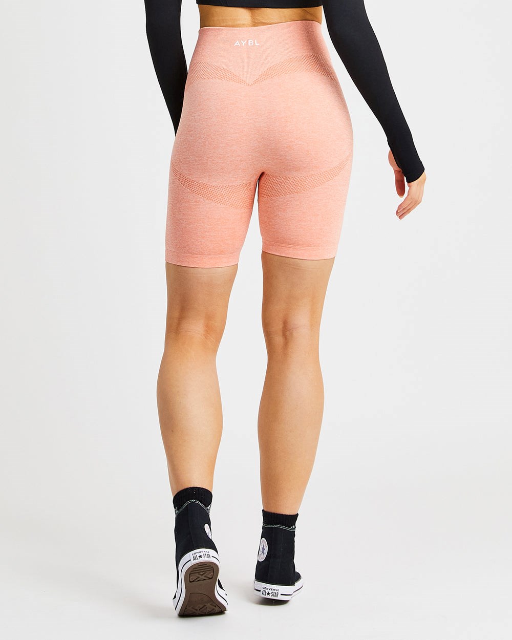 AYBL Motion Seamless Cycling Shorts Peach Marl | 4236709-UJ