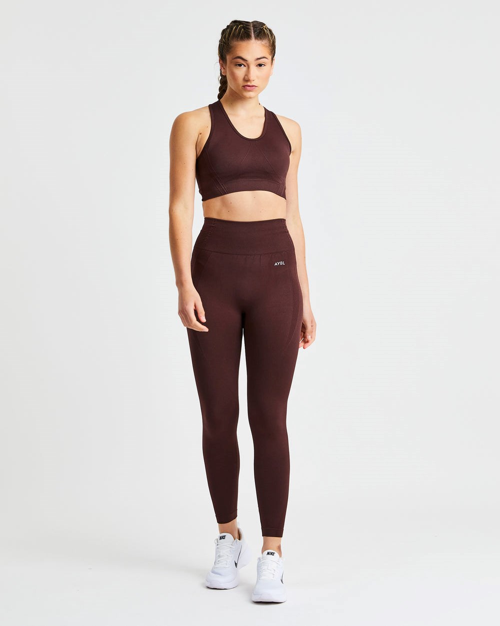 AYBL Balance V2 Seamless Leggings Chocola Bruin | 0938421-AQ