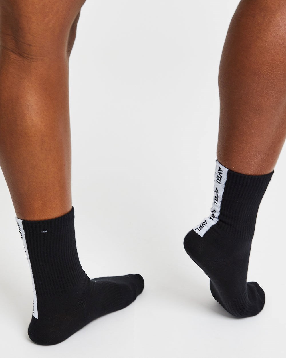 AYBL Everyday Back Stripe Crew Socks (3 Pack) Zwart | 3271508-JH