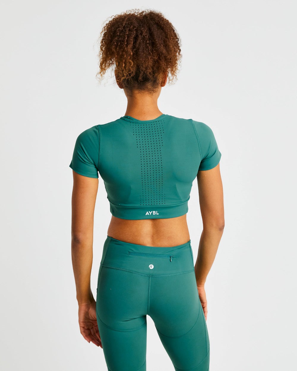 AYBL Pace Crop Top Diepgroen | 2478639-NB