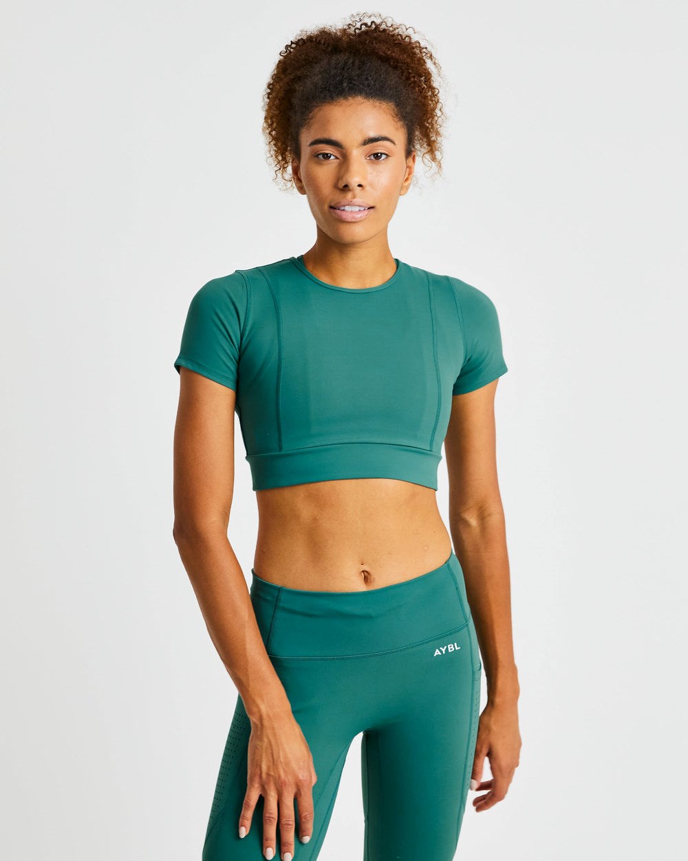 AYBL Pace Crop Top Diepgroen | 2478639-NB