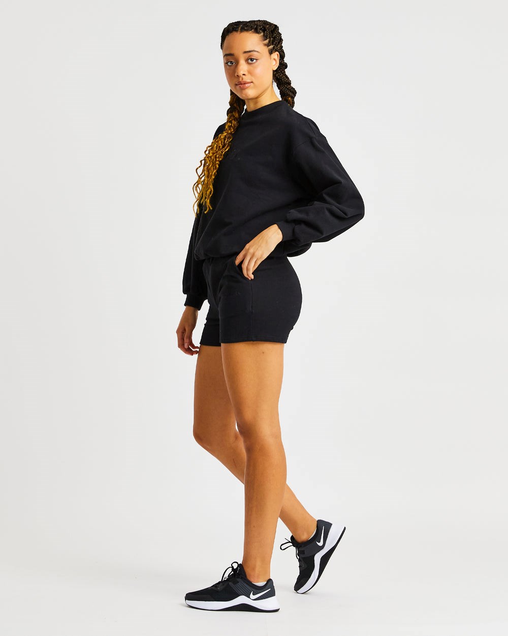 AYBL Everyday Oversized Shorts Zwart | 0712436-NL