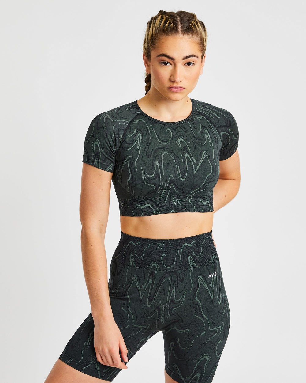 AYBL Velocity Seamless Crop Top Zwart | 5701496-AZ